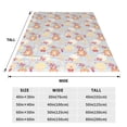 thumbnail image 3 of Honeii Butterfly Flower Print Fleece Blanket - Throw Blanket for Bed, Sofa, Couch, Camping, and Travel , Microplush Ultra Soft Warm Blanket-40"x30", 3 of 7