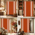 thumbnail image 6 of Burnt Orange Striped Shower Curtain Set - Small 36" x 72" Washable Bathtub Curtain with 12 Hooks, Farmhouse White Stripes Aesthetics Waterproof Fabric Stall Shower Curtains for Bathroom Décor, 6 of 8