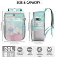 thumbnail image 3 of Cooler Backpack 26 Cans Portable Backpack Coolers Insulated Leak Proof,Camping Cooler Backpack for Travel,Beach,Camping,Picnic,Lunch Backpack for Women Men, 3 of 6