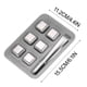 thumbnail image 3 of Juego de piedras para whisky de acero inoxidable de 8 • Cubitos de hielo reutilizables para bebidas • 304 Grado alimentario • Refrigeración sin dilución • Cubos fríos de 26mm con pinzas y caja, 3 of 6