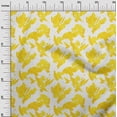 thumbnail image 2 of oneOone Georgette Viscose Yellow Fabric Florals Diy Clothing Quilting Fabric Print Fabric By Yard 42 Inch Wide-SHW, 2 of 4