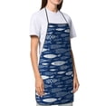 thumbnail image 4 of Pofeuu Ornamental Fish Print Aprons with Pockets, Cute Aprons for Kitchen, Cooking, Server, Barber, Chef Apron, 4 of 7