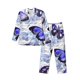 thumbnail image 1 of Balery Butterflies Pijama para Hombre de Dos Piezas con Manga Larga, Conjunto de Dormir y Descanso Suave con Bolsillos-Medium, 1 of 6