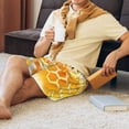 thumbnail image 5 of Pofeuu Honey Bee Print Men's Soft Woven Elastic Waistband Sleep Pajama Short-3X-Large, 5 of 6