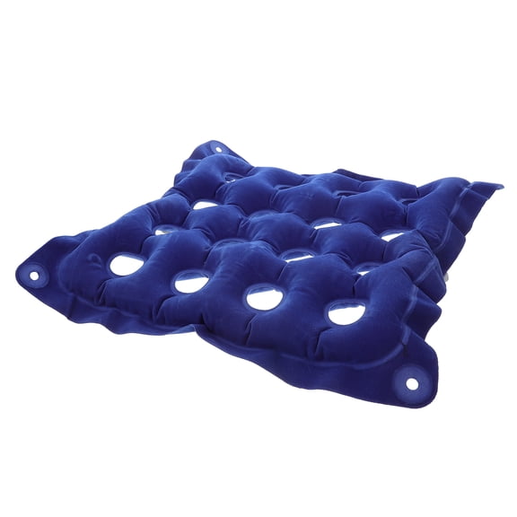 QIFULL Outdoor Inflatable Cushion Flocking Blue 1Pack for Office Chair Users