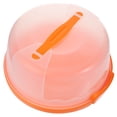 thumbnail image 1 of 1Pc 8 Inch Transparent Plastic Cake Box Portable Baking Box Locking Cake Carrier, 1 of 8