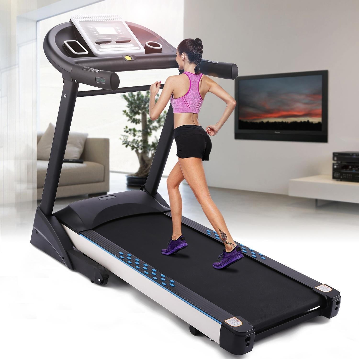Lowest Price Ever! Ancheer Bluetooth Wifi+12 Running Program 2.25hp Electric Folding Treadmill With Manual Incline App... by
