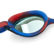 Speedo Hyper Flyer Mirrored Swim Goggle, Navy Red/Grey