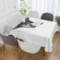 thumbnail image 2 of Yayeee Tablecloths 54" x 72" Rectangle Wrinkle Resistant Party Table Cover, Black Cute Cat, 2 of 8