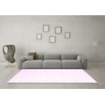 thumbnail image 3 of Ahgly Company Indoor Round Solid Pink Modern Area Rugs, 5' Round, 3 of 4