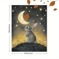 thumbnail image 3 of Qisvanset Night Sky Rabbit Canvas Print, 40x30cm for Living Room Nursery Hallway, 3 of 8