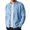 Light Blue, variant on Mens Zip Up Sweater Jacket Light Slim Fit Knit Stand Collar Ribbed Jackets Color Brick Red Size M