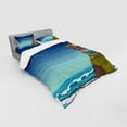 thumbnail image 2 of Ambesonne Ocean Bedding Set 4 Pcs, Cartoon Car Surfboards, Queen, Multicolor, 2 of 2