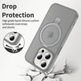 thumbnail image 2 of Allytechgroup iPhone 12 Pro Max Case Matte, [Compatible with Magsafe] Ring Holder Kickstand Anti-Scratch Shockproof Bumper Slim Fit Shell Phone Case Cover for Apple iPhone 12 Pro Max, Gray, 2 of 6