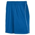 thumbnail image 5 of Augusta Sportswear Youth Wicking Soccer Shorts with Piping S Royal/ White, 5 of 5