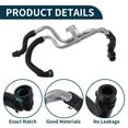 thumbnail image 4 of Unique Bargains Radiator Hose Heater Hose No.LR050880 for Land Rover for Range Rover Sport 2013 Plastic Iron Warm Water Pipe Black SilverTone 1 Pc, 4 of 6