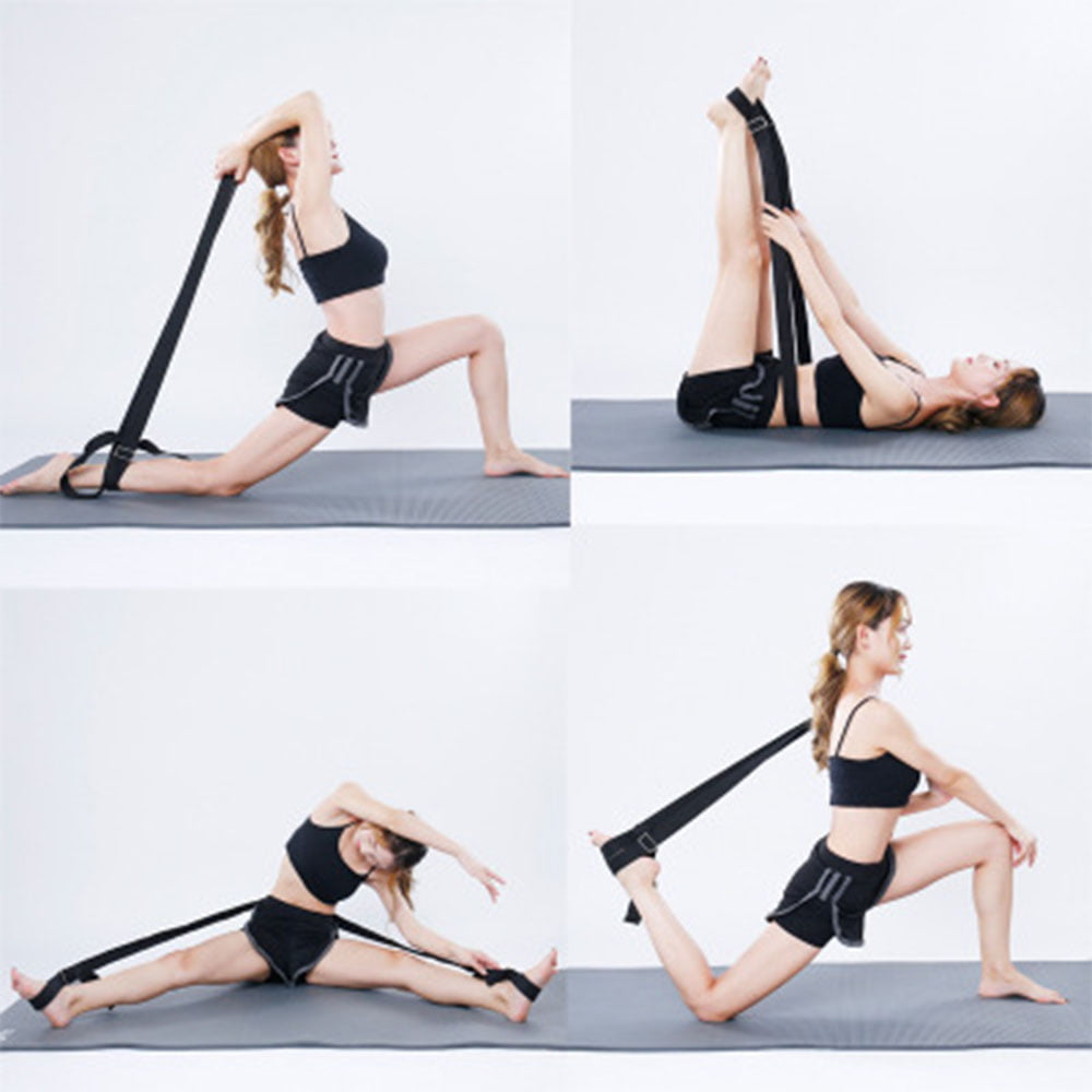 Durable Leg Stretcher Flexibility Door Stretch Strap Foot Dancing Equipment Gray 