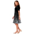 thumbnail image 3 of Jessica London Women's Plus Size Stretch Ponte Flare Dress, 3 of 3