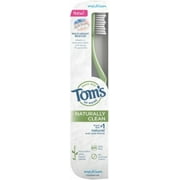 Tom's of Maine Toothbrush Naturally Clean, Medium 1 ea (Pack of 3)