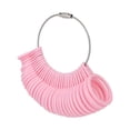 thumbnail image 2 of Herramienta de medición de tamaño de anillo de dedo, calibre profesional rosa de alta precisión para joyeros, trabajadores y tiendas., 2 of 14