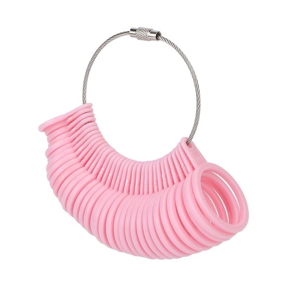 Herramienta de medición del tamaño del dedo, juego de medidor de anillo de medición del tamaño del anillo, herramienta de medición del tamaño del anillo, muy recomendable Jadeshay A