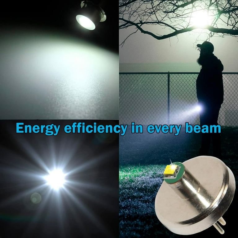 HQRP Hight Power 3W 110 Lumens Bi-Pin LED MODULE / Bulb for 1 AAA