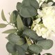 thumbnail image 3 of Corona de hortensias artificiales de eucalipto, Compatible con puerta delantera, pared, ventana, decoración del hogar de granja, 3 of 5