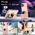 thumbnail image 3 of for iPhone 13 Pro Case Astronaut Cute Girls Women Girly Unique Phone Cases with Hidden Stand Kickstand 6D Design with Camera Lens Protector Cover for iPhone 13Pro 6.1'', 3 of 11