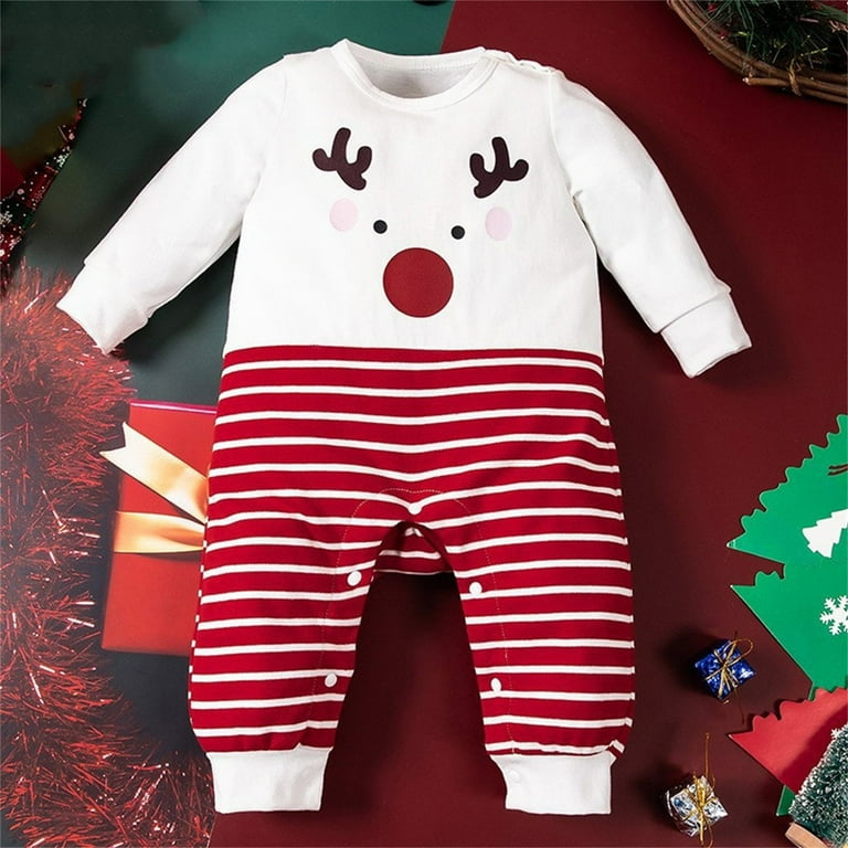 LNMQLPDBS My First Christmas Baby Outfit Christmas Girl Little