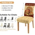thumbnail image 4 of Thanksgiving Dining Chair Covers Set of 4, Fall Parsons Chair Slipcover Pumpkin Truck Stretch Chair Protectors Covers, Washable Kitchen Chair Seat Covers for Dining Chairs Autumn Holiday Decor Gifts, 4 of 6