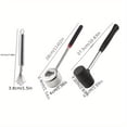 thumbnail image 4 of SUTENGDA Rubber Mallet Stainless Steel Meat Tenderizer Coconut Opener Three-Piece Set Coconut Cracker Tool, 4 of 4