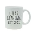 thumbnail image 1 of Great Grandma Established Est. 2022 11-Ounce Ceramic Sublimation Coffee Mug with Gift Box, White, 1 of 3