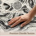 thumbnail image 6 of ODIKA 9'x12' Washable Area Rug Low Pile, Flatwoven, Abstract Crackle Veins Contrast Veined Streaks Flow Symmetrical Swirl Flowing for Great Room, Indoor Concept, Large Living, 6 of 7
