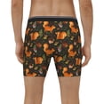 thumbnail image 2 of Men's Boxer Briefs, Festive Squirrels Dark Forest Soft and Breathable Mens Underwear Boxer Briefs With Widen Waist, 2 of 5