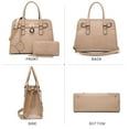 thumbnail image 2 of Dasein Sacs à Main pour Femmes, Sac Cartable à Poignée Supérieure, Sac à Bandoulière, Mallette, Ensemble de Sacs Hobo 2 Pcs, 2 of 5