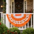 thumbnail image 6 of Fall Bunting Banners for Outside, 35.43x17.72 Inch Thanksgiving Halfcircle Flag Home Decoration, for Autumn Thanksgiving Holiday Party Outdoor Decoration, Leaf Pattern, 6 of 7
