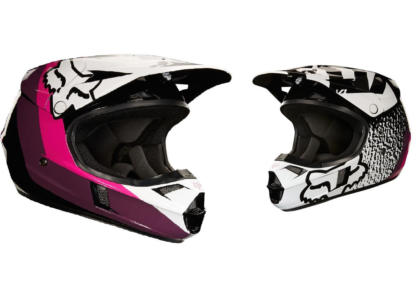 fox youth helmet pink