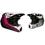 Fox V1 Halyn Youth Helmet (Medium, Black/Pink)