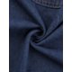 thumbnail image 5 of Chaleco de mezclilla recortado para mujer Agnes Orinda, talla grande, con cuello redondo, botones, mangas cortas, chaqueta de mezclilla casual con decoración de bolsillo 2X azul oscuro, 5 of 6