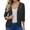 Black, variant on Women's 3/4 Sleeve Cardigans Solid Color 3/4 Sleeve Hollow Casual Loose Cardigan Tops