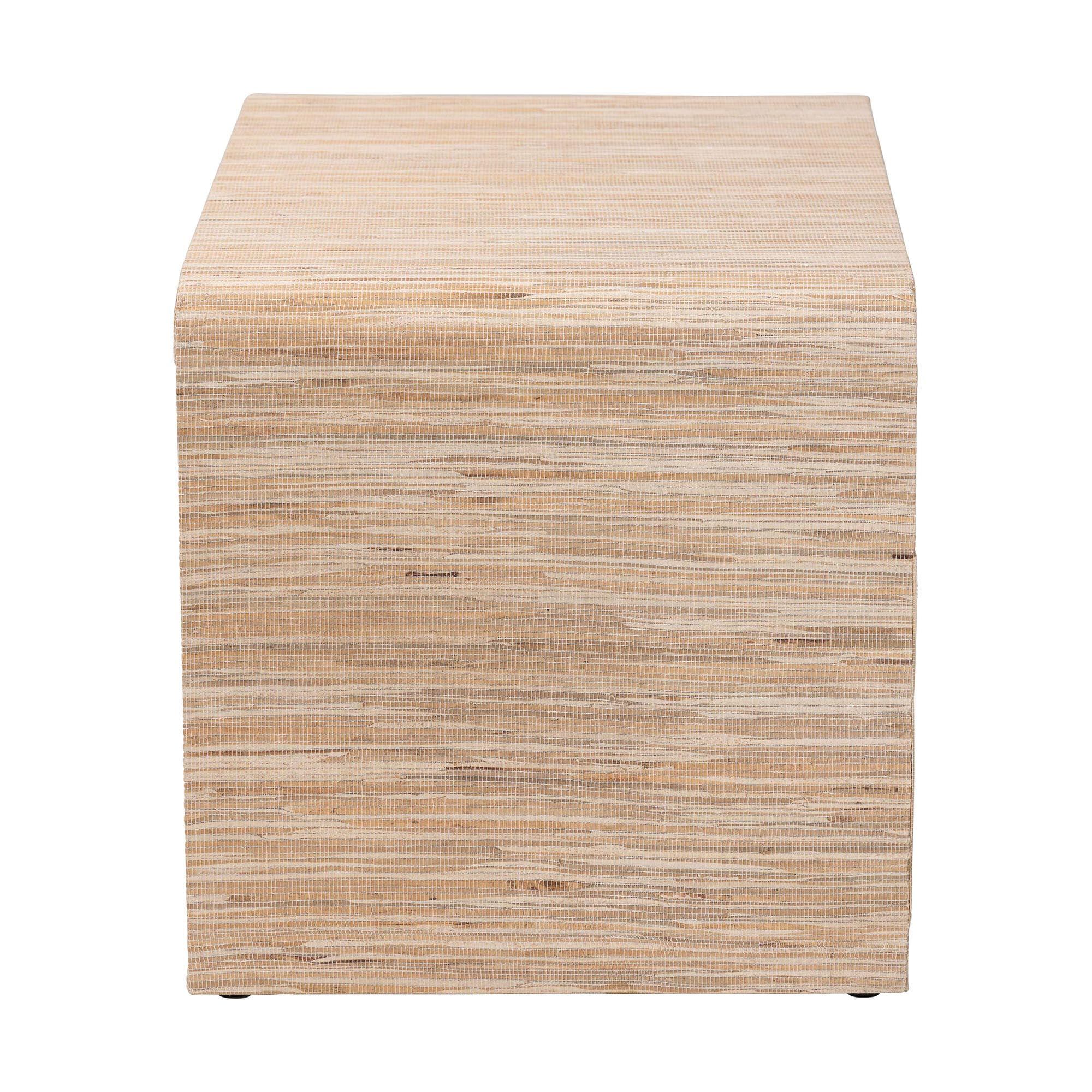 bali & pari Hannah Boho Nightstand, 1-Drawer, Natural
