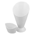 thumbnail image 2 of opvise French Fries Shelf Holder Assorted Sauce Chips Snack Cone Dip Cup Tableware White, 2 of 8