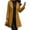 Gold, variant on Tiqkatyck Trench Coat Clearance Women Clothing Women Fashion Long Sleeve Woolen Tops Lapel Solid Color Long Jacket Coat winter coat Black L