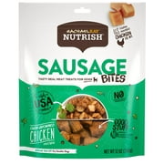 Rachael Ray Nutrish Sausage Bites Dog Treats, Oven-Browned Chicken Recipe, 12-Ounce Bag