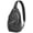 Gray Halloween Bats, variant on Sling Backpack,Gray Halloween Pumpkins Bats and Faces Sling Bag with Water Bottle Holder,Waterproof Sling Bag for Men/Women with Headphone Jack for Hiking,Travel