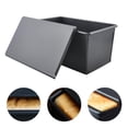 thumbnail image 6 of Molds Bread Loaf Pan with Lid, 2.2 Loaf Pan with Cover, Air Fryer Toaster Oven, 6 of 7