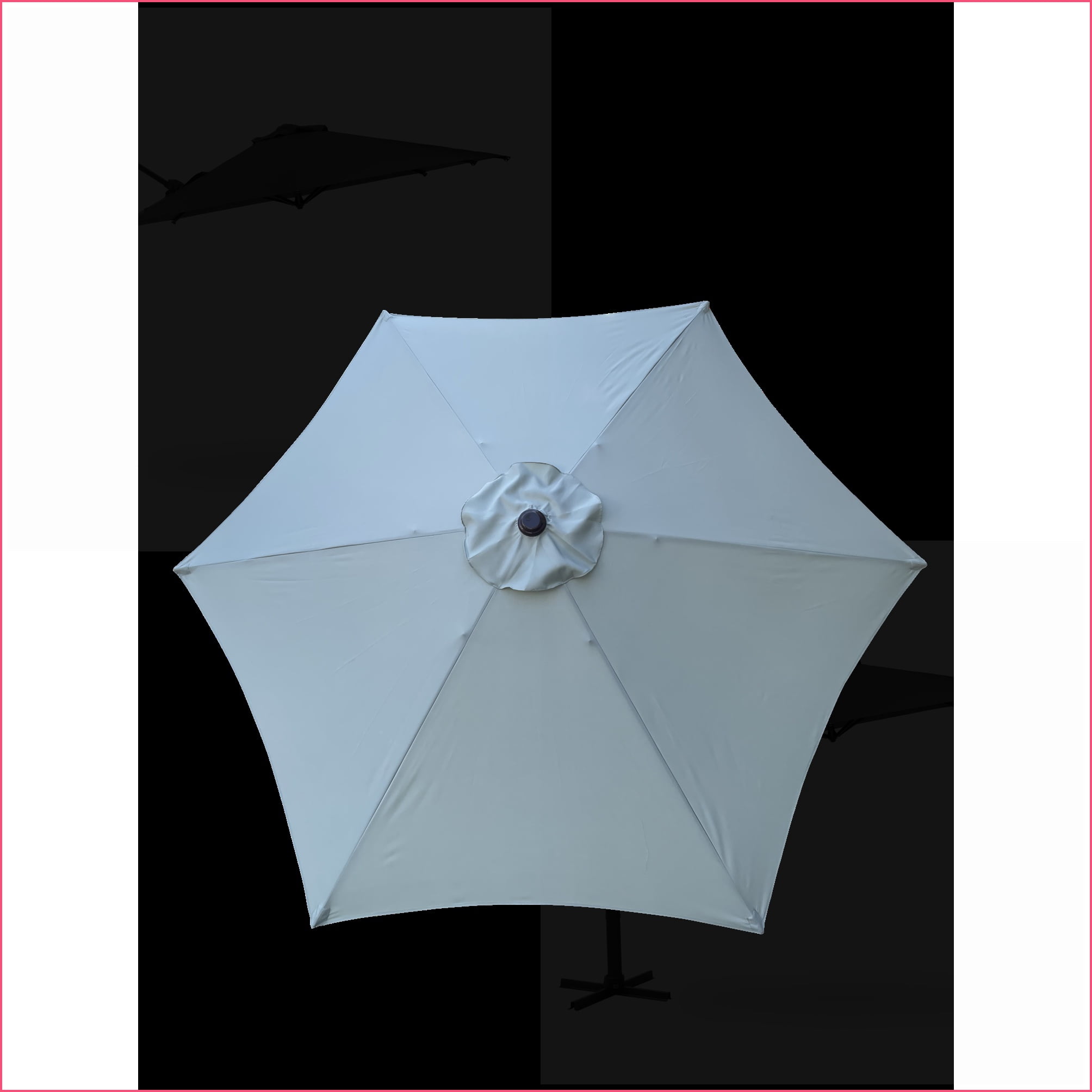 Patio Umbrella 9ft Outdoor Patio Sage Green UPF 40+ UV Resistant Crank Tilt | Metal | Multicolor
