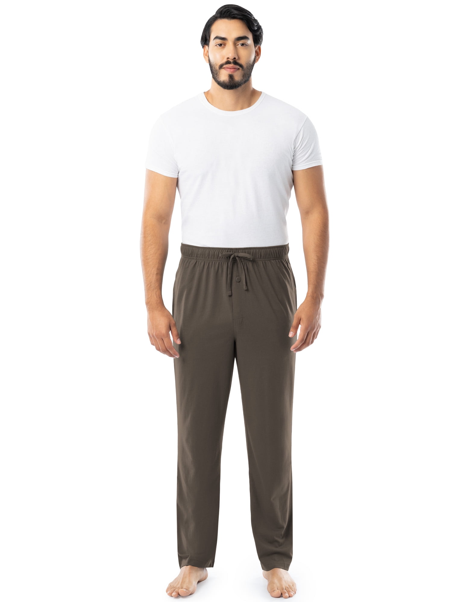 Fruit of the Loom Men's and Big Men's Jersey Knit Pajama Pants, Sizes S-6XL