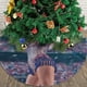 thumbnail image 3 of Falda para árbol de Navidad TA-Yi-Or, suave y divertida, collar para árbol de Navidad, decoración navideña de estilo rústico, 30", 3 of 4