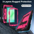 thumbnail image 5 of Decase Case for Samsung Galaxy Tab A11 8.7" 2025 (SM-X133/X135) with Shoulder Strap,Tri-Layer PC+TPU Back Cover,Heavy Duty Kickstand Tablet Case for Tab A11 for Kids Women Men,E, 5 of 7